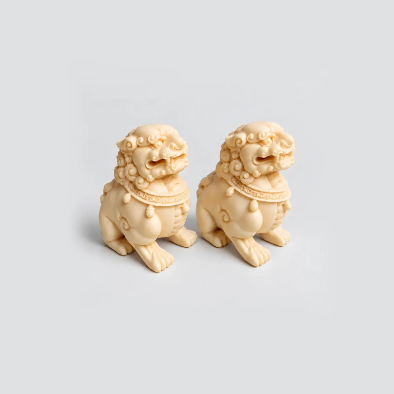 Пара азиатских львов-стражей Foo Dogs